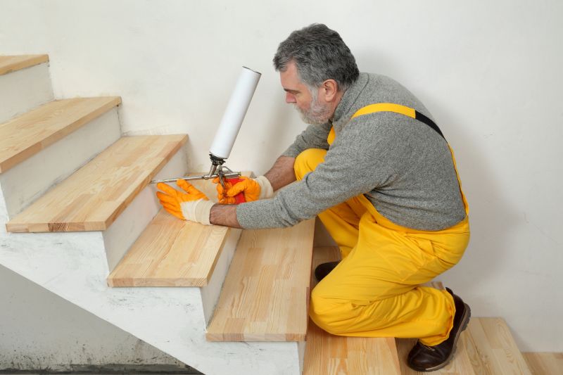 Wood Stair Railing Repair in Olathe, KS